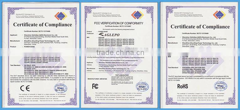 Fast charged high quality power bank 24000mah