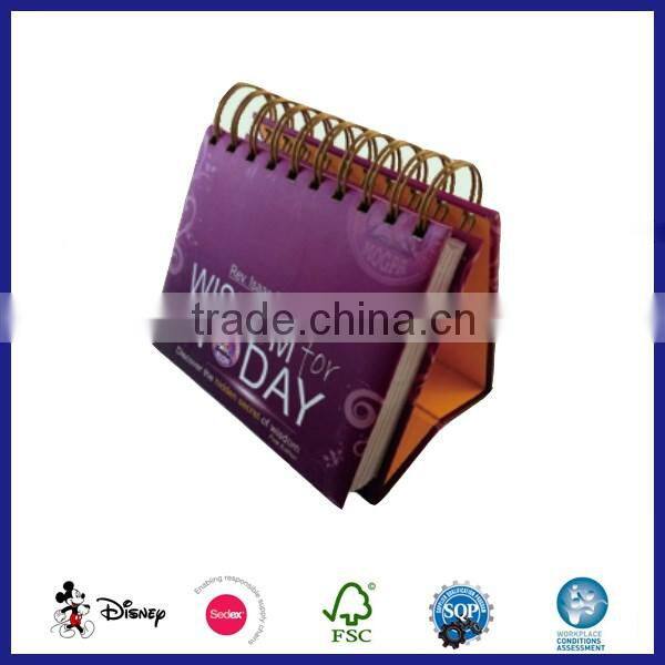 desk calendar stand cardboard