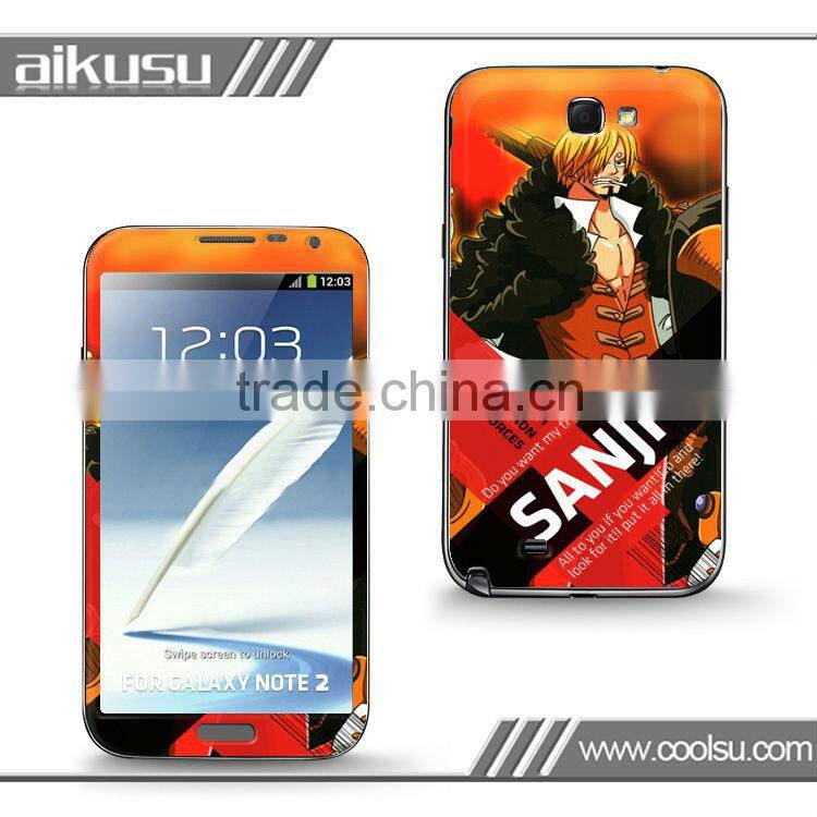 For Samsung Note2 mobile phone sticker manufacturer