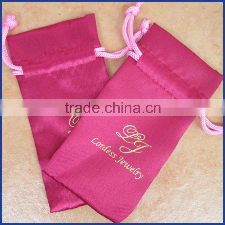 Top grade hair extension packaging satin bag