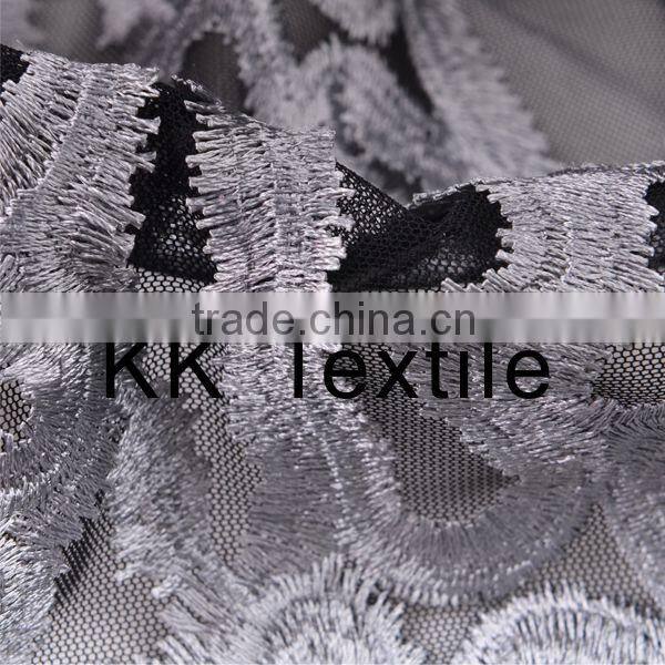 Free sample!!Bright orange Solid fabric flower!2014 embriodery design #1014 mesh bottom