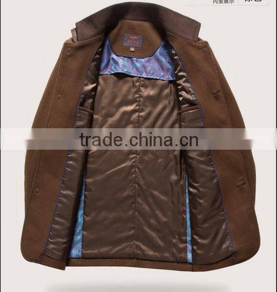 The spring and autumn period and the new men's windbreaker business men's wear brand cashmere cloth coat