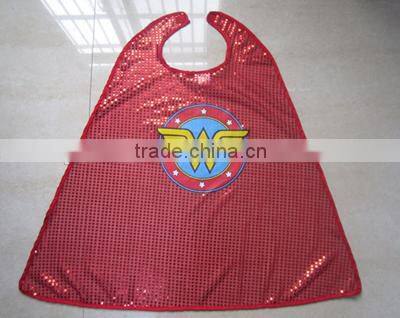 Halloween Party black Satin Cape Costumes for children