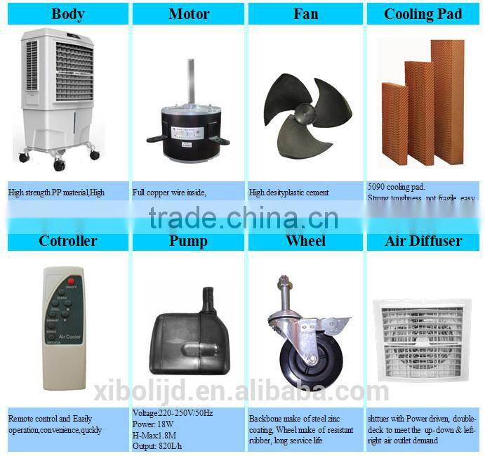 380w Factory price purifying air cooling evaporative conditioner
