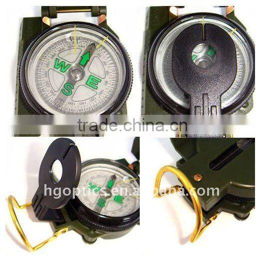 Military Hiking Camping Metal Army Lens Map Compass