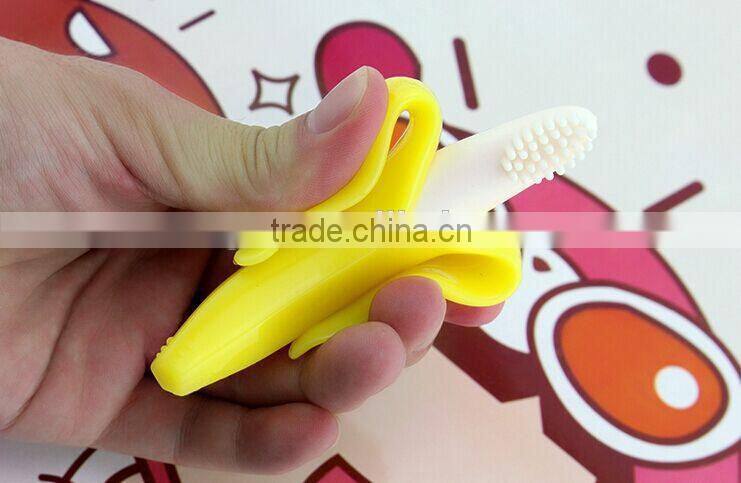 Wholesale Food Grade Custom silicone baby toothbrush teether
