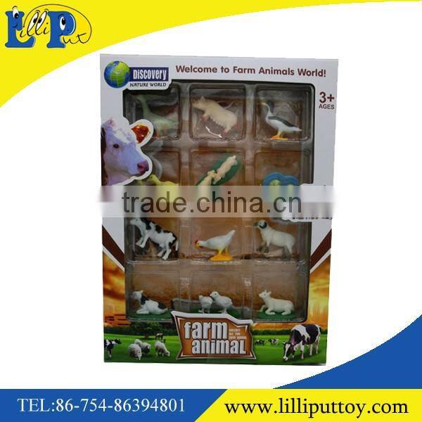 Funny wild aniaml antelope toy set with window box