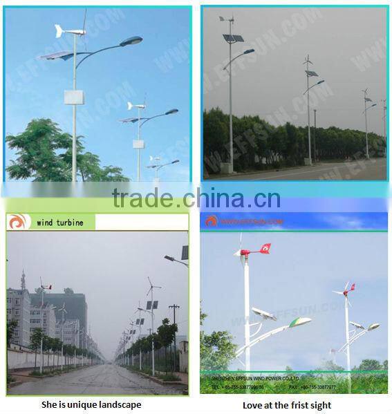 waterproof solar wind power street light fixture 90w easy installation