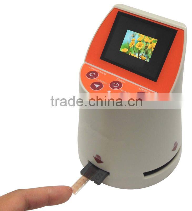 14MP Stand-alone high resolution film scanner 2.4" color screen 7-in-1 films supported film scanner