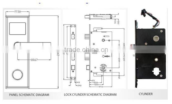 Self Locking Key Card Door Lock