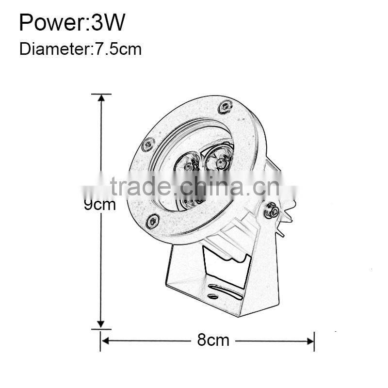 factory price dimmable 18w aluminum outdoor led spot light