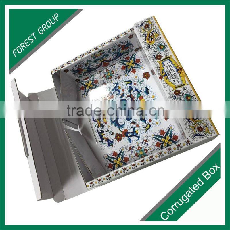 BOTH SIDES GLOSSY VARNISHED CORRUGATED PACKAGING BOX FOR BODY LOTION PACKAGING