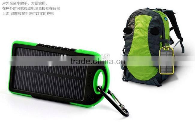 waterproof solar power bank 5000mah mobile power bank 5000mah for mobile phone