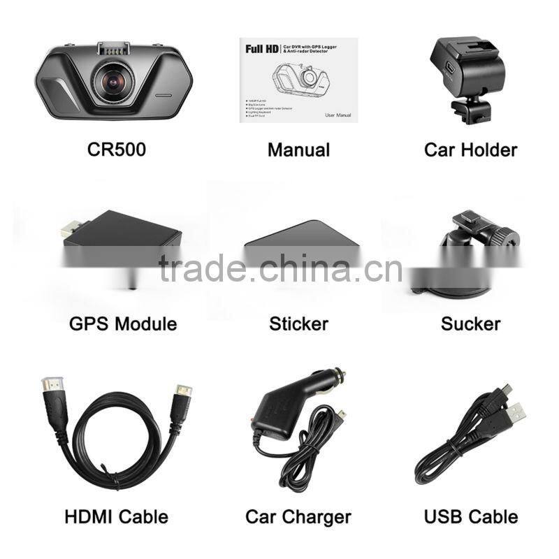 AC 3in 1 Full HD Driving Recorder dvr car + GPS dvr car + electronic dog track record car dvr