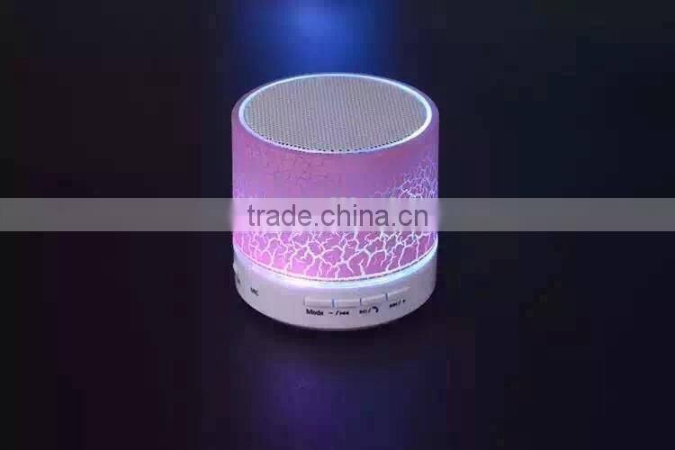 2016 New Cheap Bluetooth Speaker With LED Light Speaker With MIC Handsfree Functions