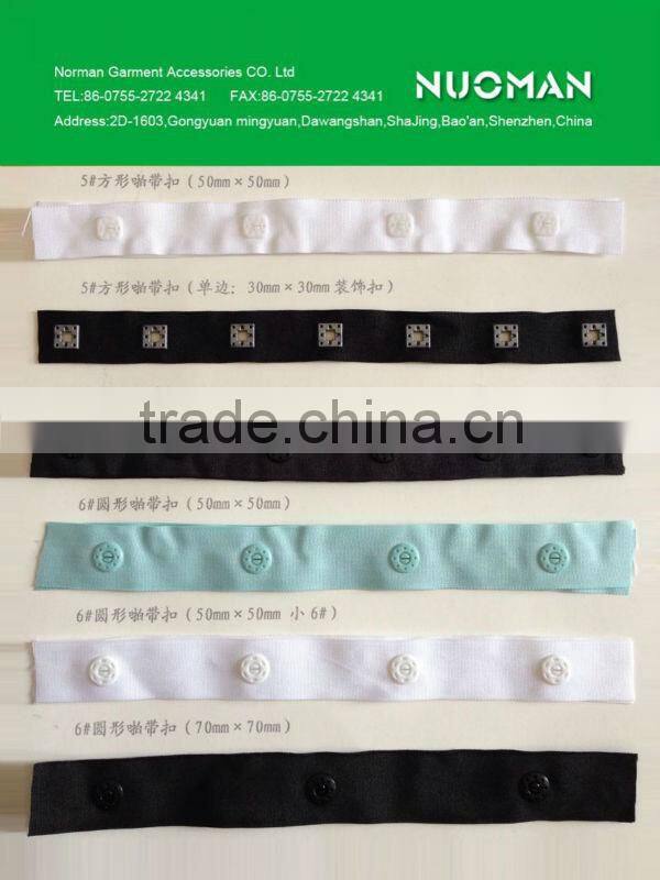 plastic snap tape garment accessories