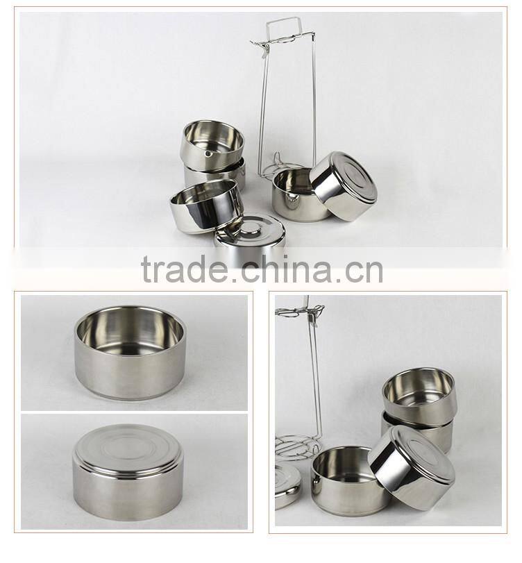 multipurpose large capacity 4-5layers stainless steel thermos bento box/food container