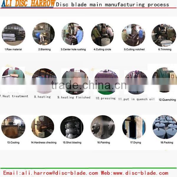 Professional harrow discs with CE certificate 2016 HOT SALE