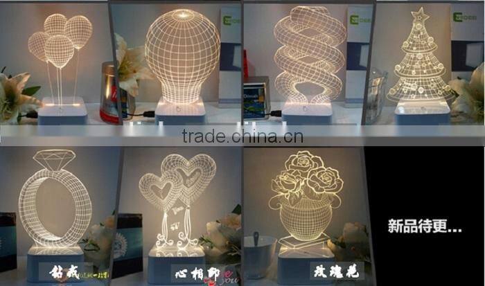 Motorcycle Shape 3D Led Desk Lamp with Touch Switch
