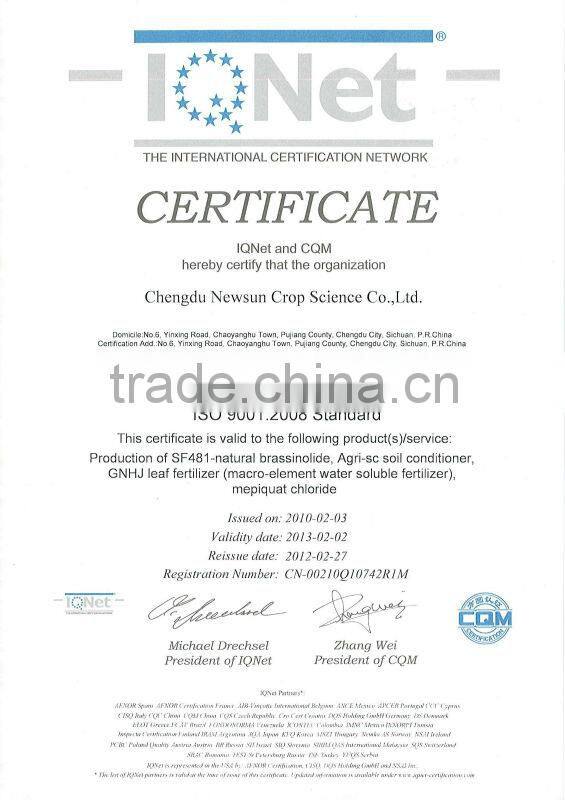 Natural Brassinolide for increasing higher yield