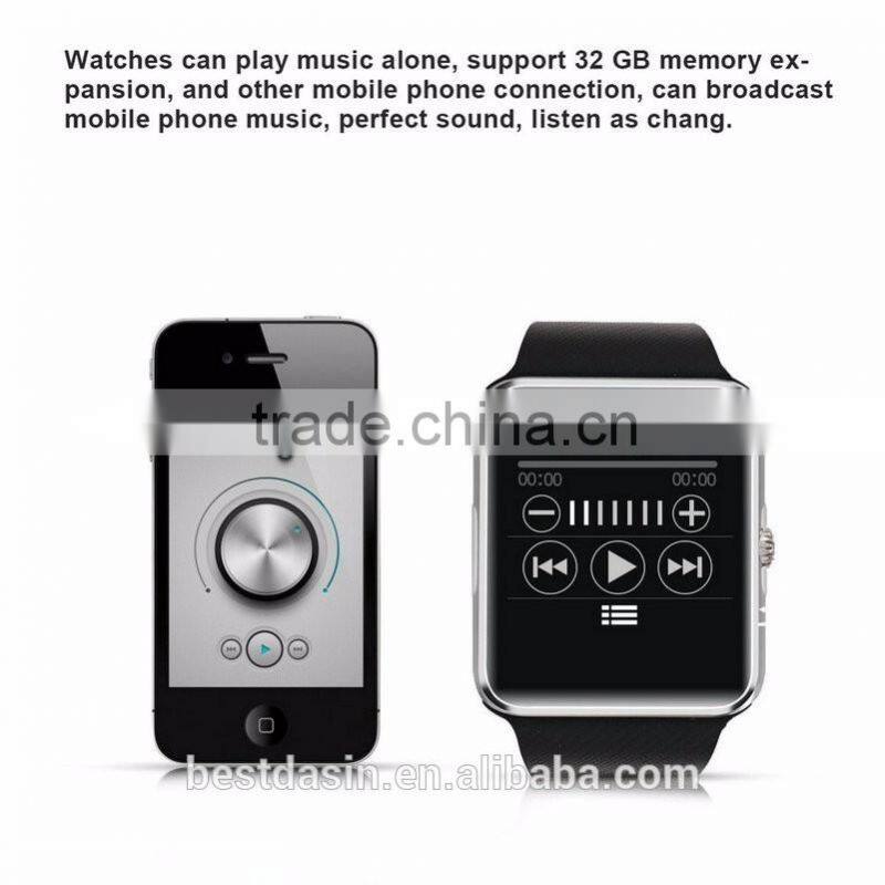 2016 365 model dz09 bluetooth smart watch bluetooth dt08 smart watch MTK2502 Support IOS and Android OS ( Bluetooth 4.0)