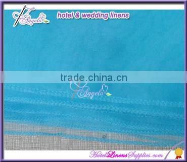 light blue wholesale organza table runners for wedding table decorations