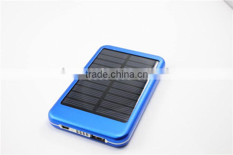 Portable universal solar charger, factory outlet price solar phone charger, green energy solar power bank
