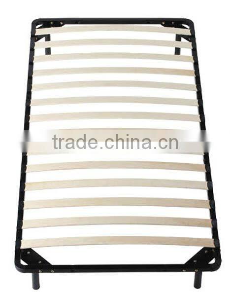 Simple Metal Bed Frame With Wood Slat