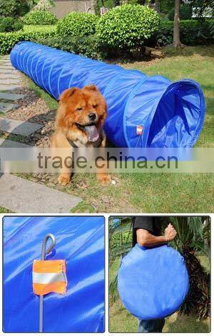 Dog Agility Training Obedience Open Tunnel Chute w/ Carrying Case Pet Exercise