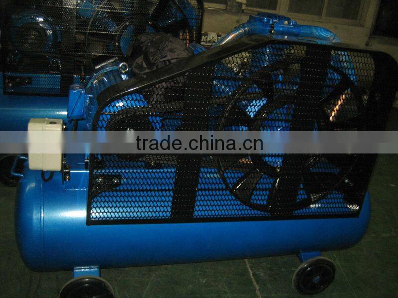 Bellt driven one stage 20HP oil lubricated piston mobile air compressor