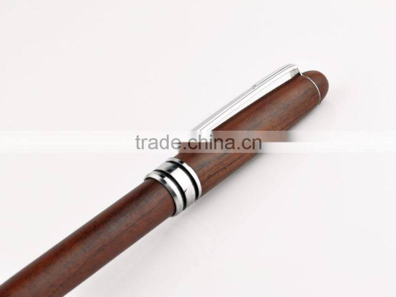 custom red wooden ballpoint pen