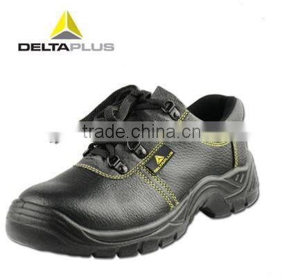 100% leather low-cut anti-static steel toecap heel energy absorption safety shoes