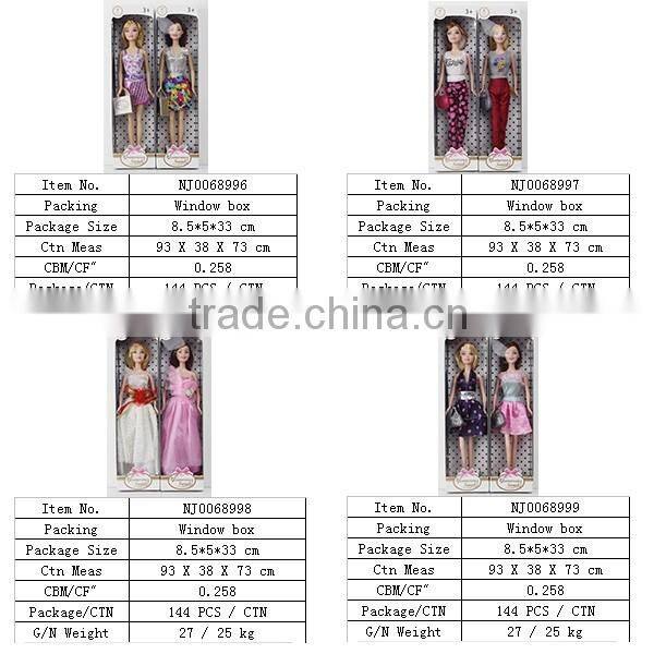 hot sale pretty single fashion doll with handbag