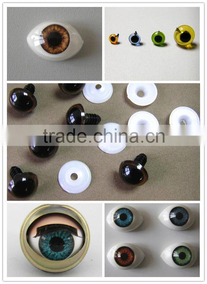super quality 8-26mm round glass eyes for dolls