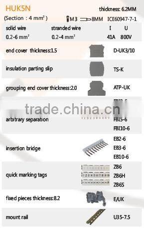 Termination/ Terminals /Terminal Block connector HUK 5N