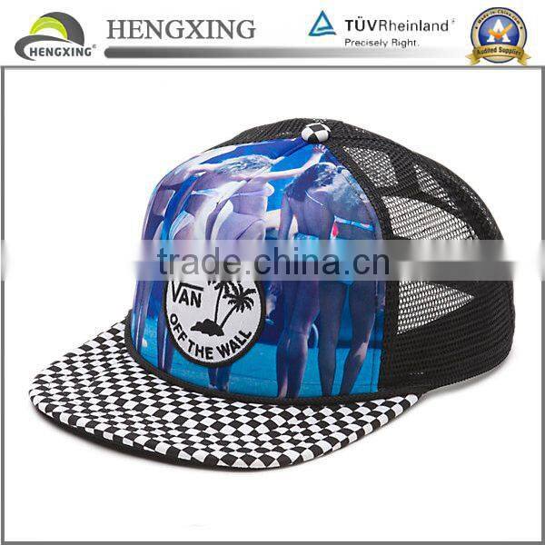 Custom embroidery patch trucker cap mesh cap