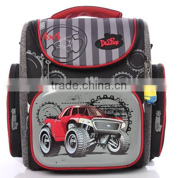 Kids red cars school backpack boy primary school bag