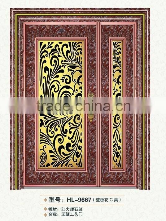 Mordern house used stainless steel exterior front door designs seamless door