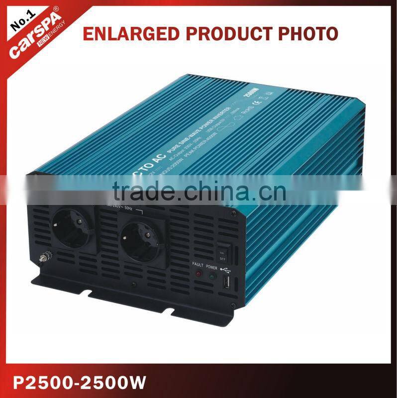 24Vdc to 110Vac 2500W pure sine wave power inverter