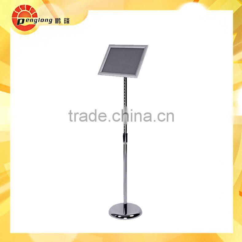 Hot!picture frame display stand restaurant menu display stand 25mm rectangle poster frame menu display holder