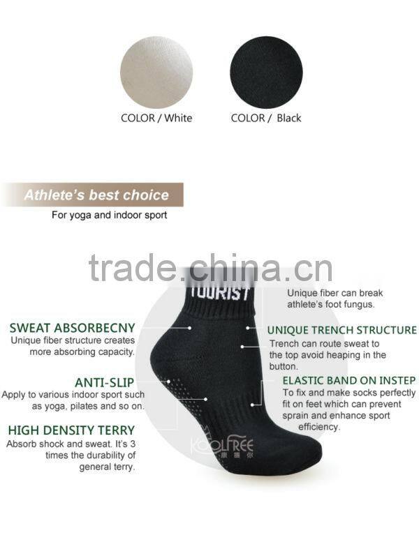 Deodorant Knitting Women Anti Slip Yoga Socks