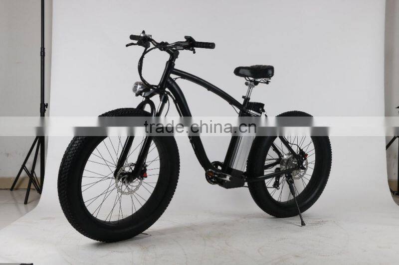 36v 350watt brushless motor black electronic mountain snow bike