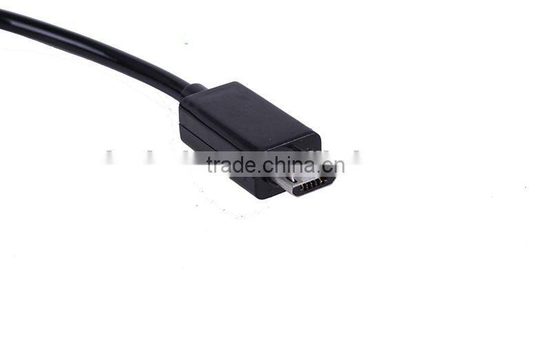 Spiral micro USB cable