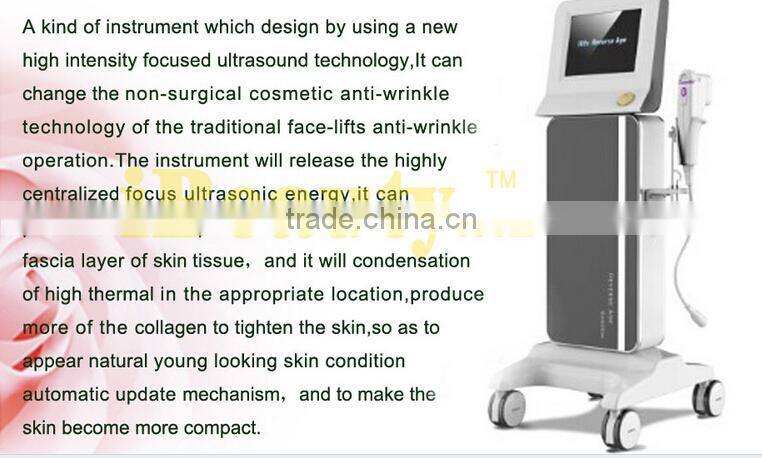 2015 Most Popular Lift Eyes&Brows Remove Crows Feet & Pouches High Intensity Focused Ultrasound Hifu
