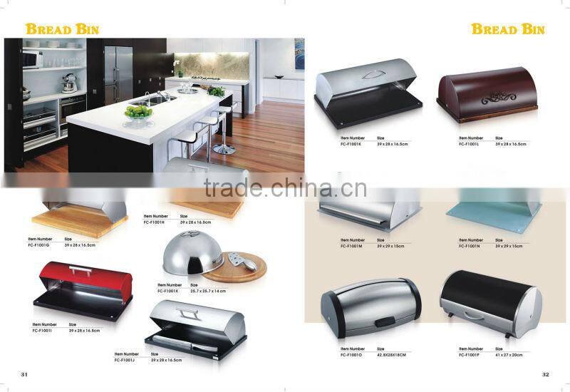 colorful square shape bread bin