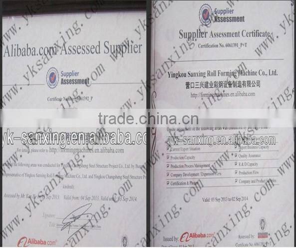 China UCM Vertical 1000-610mm Arch Roof Machine K Q SPAN