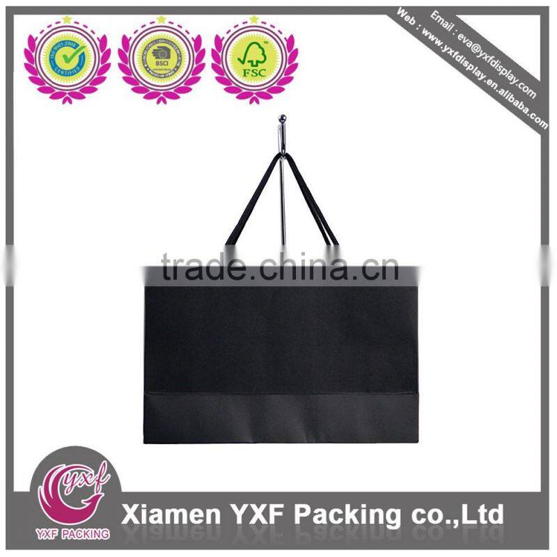 Black cardboard handmade bag