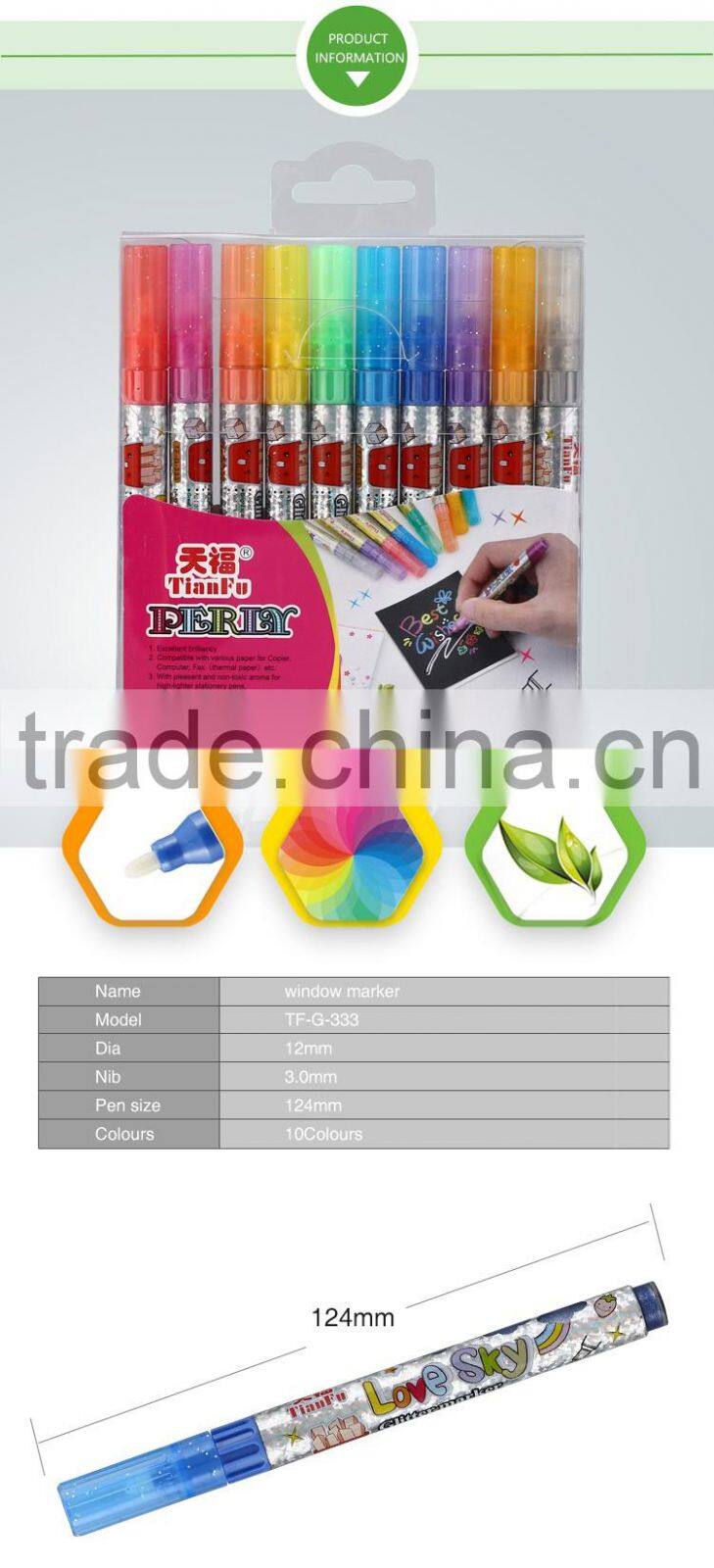 DIY art liquid chalk quick dry non-toxic window marker