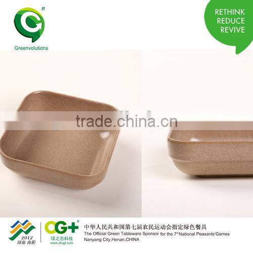 eco friendly organic material biodegradable restaurant dinner plate
