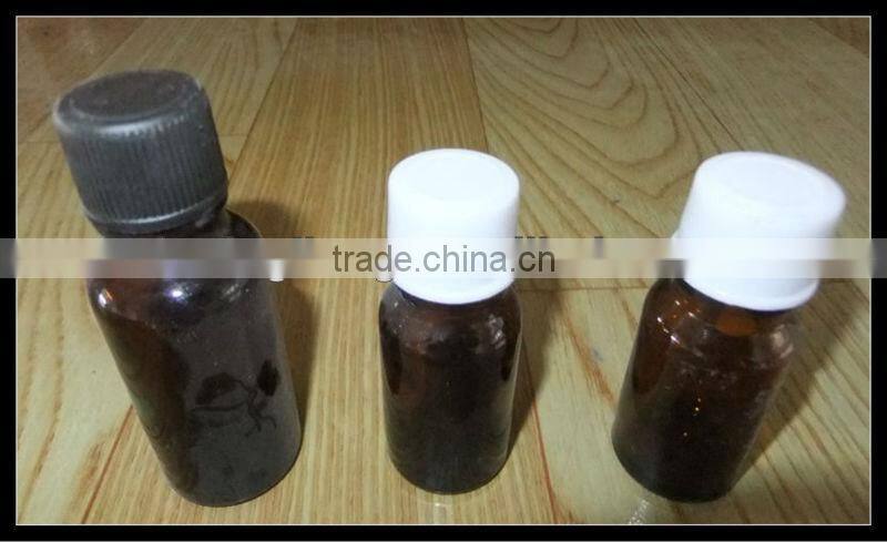 amber vial with plastic screw cap